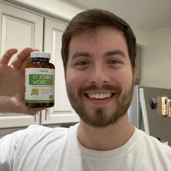 St Johns Wort Capsules, Powerful 900mcg Hypericin, Standardized Extract & Whole Herb Supplement, Health's Harmony, 60, 120 or 180ct image {5}