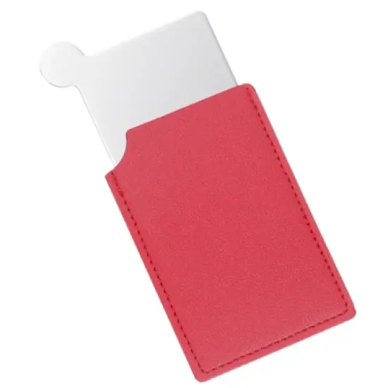 Unique Bargains PU Leather Travel Compact Handheld Mini Mirror image {11}