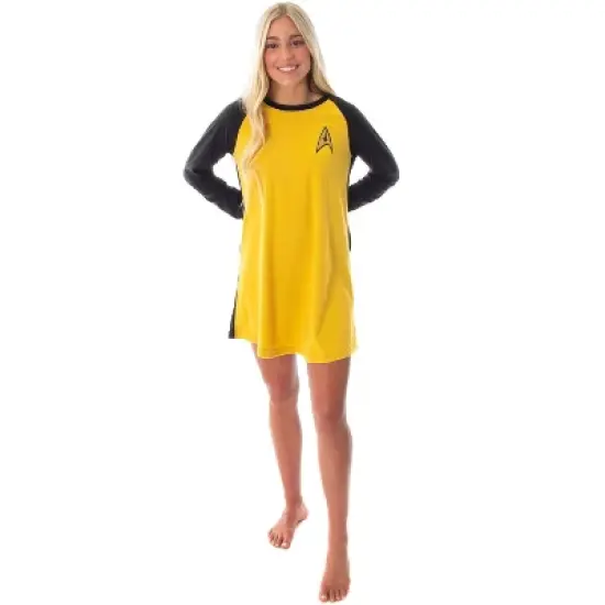 Star Trek Original Series Women's Juniors Raglan Sleep Shirt Nightgown image {3}