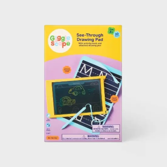 See Through Drawing Pad - Yellow - Gigglescape&trade;: Fine Motor Skills, ABS Material, Doodle Mats and Boards image {2}