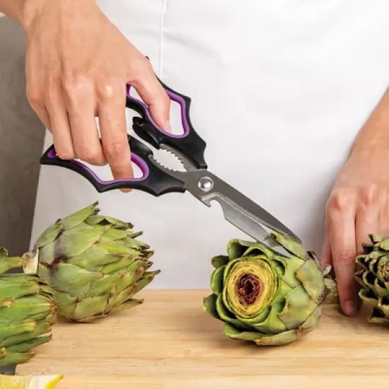 Ototo Elizabat Bat Kitchen Scissors Stainless Steel Cooking Scissors Black image {2}