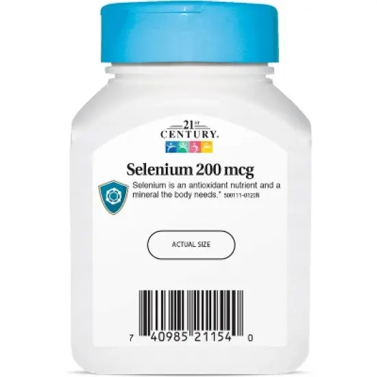 21st Century Selenium, 200 mcg, 60 Capsules image {2}