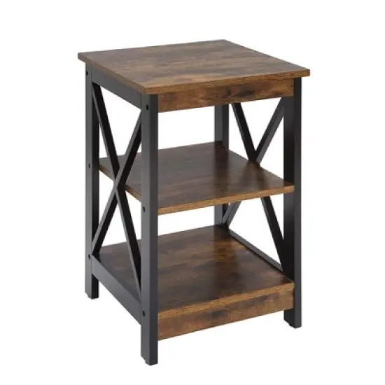 Oxford End Table with Shelves - Breighton Home image {6}