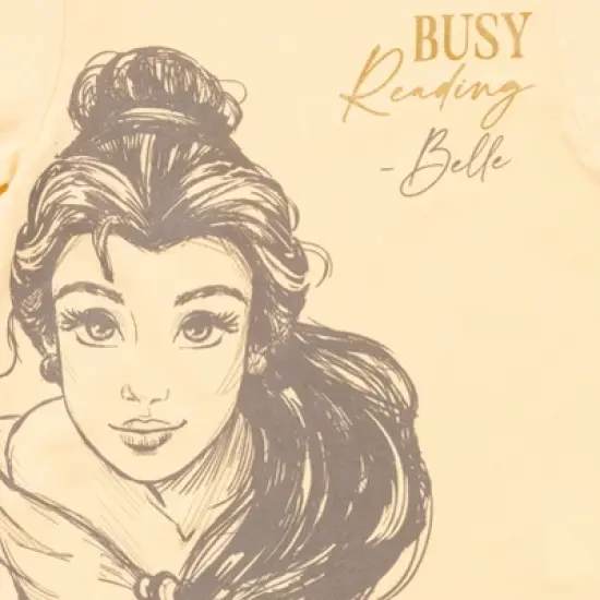 Disney Princess Ariel Cinderella Tiana Moana Jasmine Belle Girls 3 Pack T-Shirts Toddler to Big Kid  image {7}