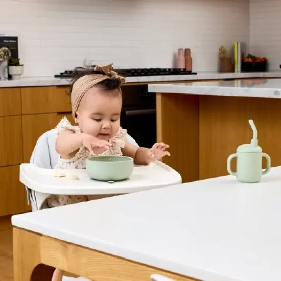 Lalo 4pc Silicone Starting Solids Set - Sage image {1}