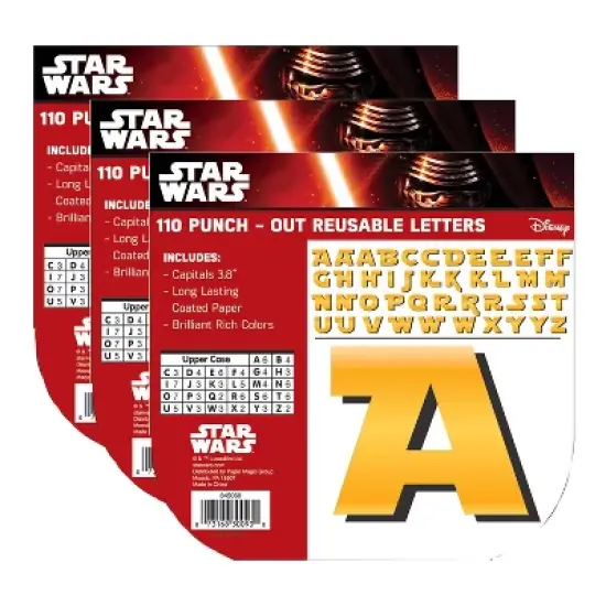 Eureka&reg; Star Wars&trade; Deco 4" Letters, 110 Per Pack, 3 Packs image {2}