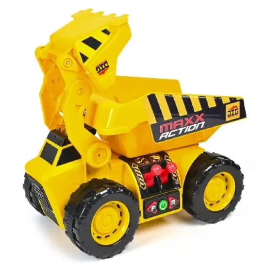 Maxx Action 2-N-1 Dig Rig Dump Truck and Front End Loader Toy Vehicle image {1}