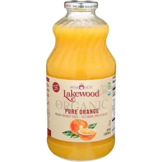 Lakewood Organic Pure Orange Juice -32 fl oz (Case of 6) image {1}