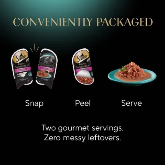 Sheba Salmon Flavor Variety Pack Gravy Indulgence Wet Cat Food - 31.7oz/12ct image {3}