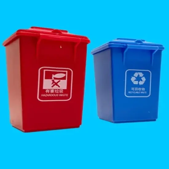 Big Daddy - Green City Sanitation Truck - DUO Trash & Recycling Cans with Lifting & Dumping Action image {4}