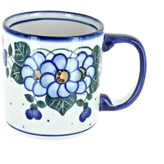 Blue Rose Polish Pottery WR Unikat Mug image {9}