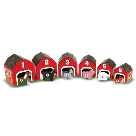 Melissa & Doug Nesting & Sorting Barns & Animals image {2}