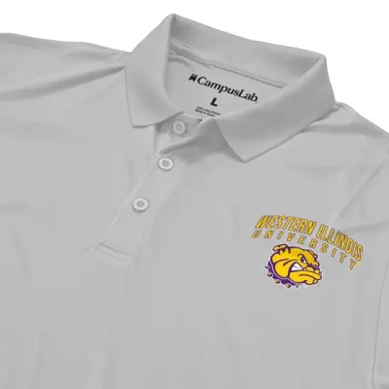 Men's Western Illinois University Adult Polo Left Chest Logo image {3}