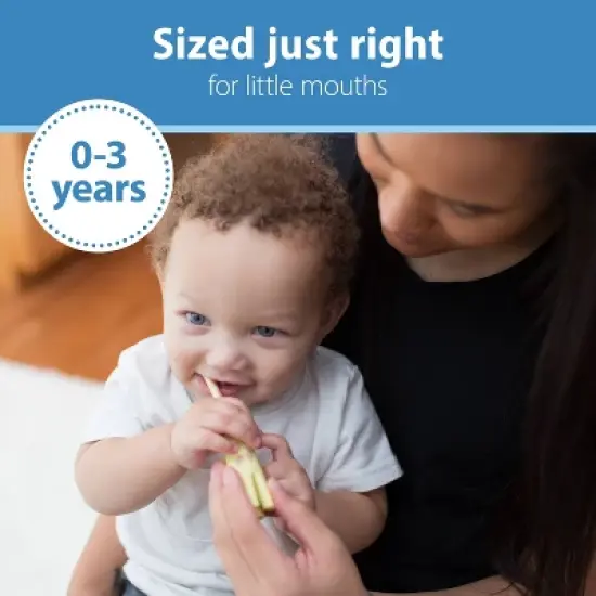 Dr. Brown's Infant-to-Toddler Training Toothbrush & Fluoride-Free Baby Toothpaste Strawberry Flavor - 0-3 years - Giraffe image {5}