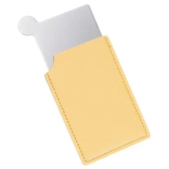 Unique Bargains PU Leather Travel Compact Handheld Mini Mirror image {12}