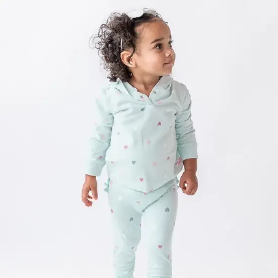 RuffleButts Sweet Hearts Hooded Sweatshirt image {2}