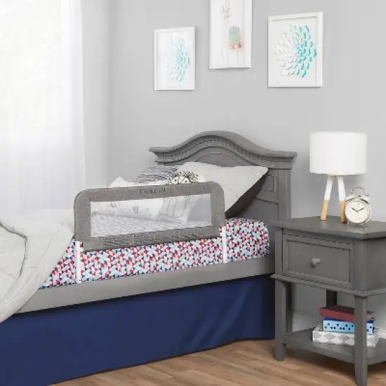 Dream On Me 3D Linen fabric and Mesh Security Bed Rail image {5}
