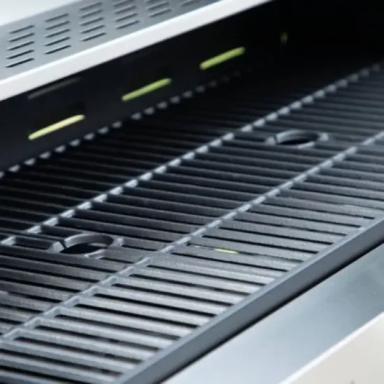 Captiva Designs 6 Burner Gas Grill with side burner & Porcelain Enameled Cast Iron Grate 65800 btu E02GR009: Rotisserie Compatible, Heat-Resistant image {4}