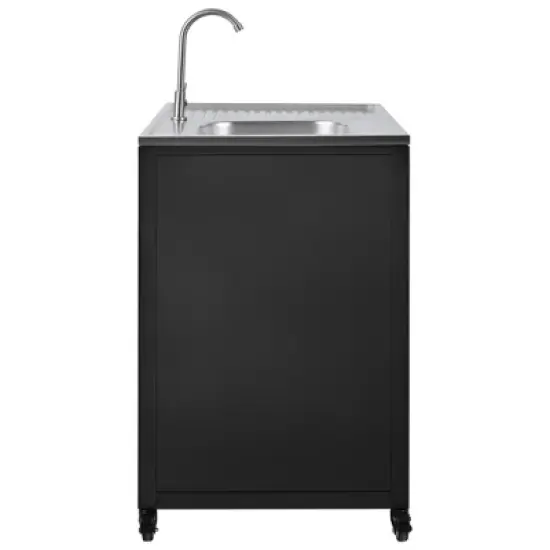 Whisen Outdoor Modular Kitchen Sink with Cabinet - Matte Black image {6}