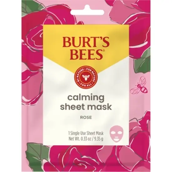 Burt's Bees Calming Face Sheet Mask - Rose image {4}