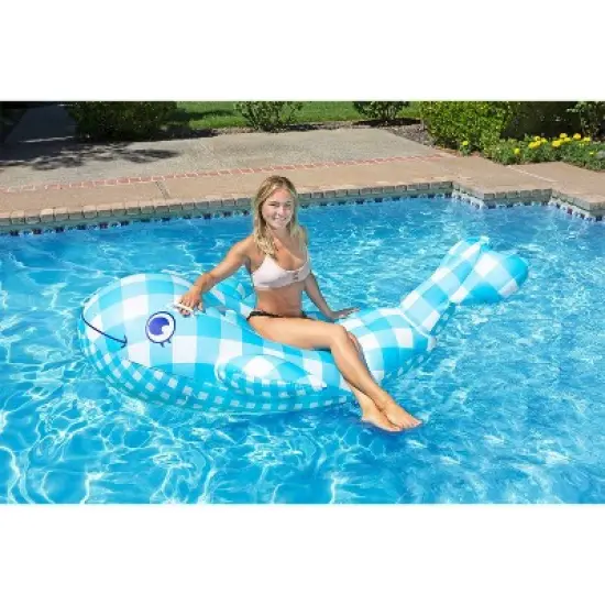 Poolmaster Willy The Whale Swimming Pool Float Rider image {7}