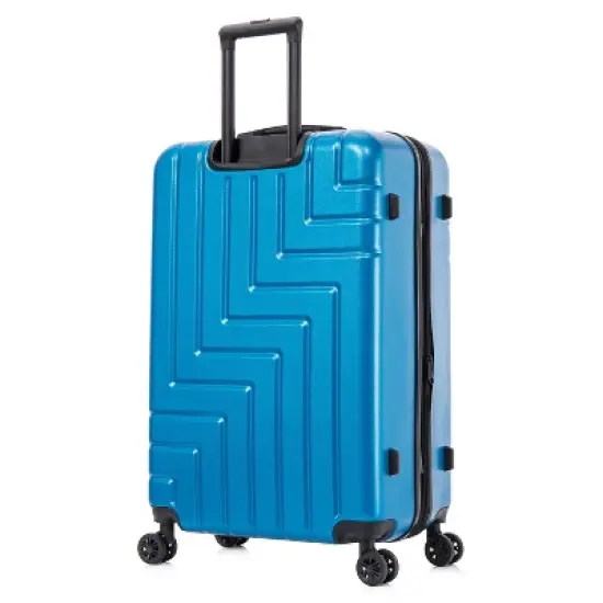 DUKAP Zahav Lightweight Hardside Large Checked Spinner Suitcase - Teal image {5}