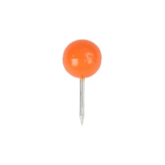 JAM PAPER Round Head Push Pins Orange 100/Pack (346RTOR) image {3}