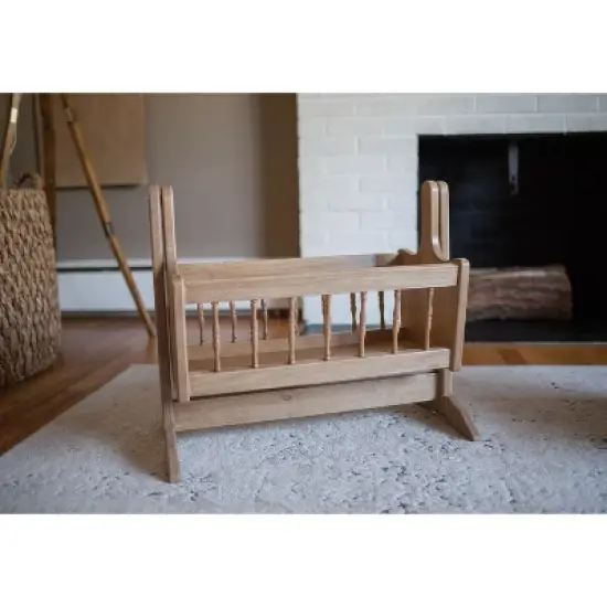 Remley Katie&rsquo;s Collection Kids Wooden Doll Swinging Cradle - Ships Assembled image {3}