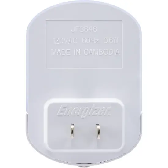 Energizer Color Changing LED Light Sensing Night Light: Plug-In Nightlight for Kids', Electric Wall Plug, 0.5W LED image {3}