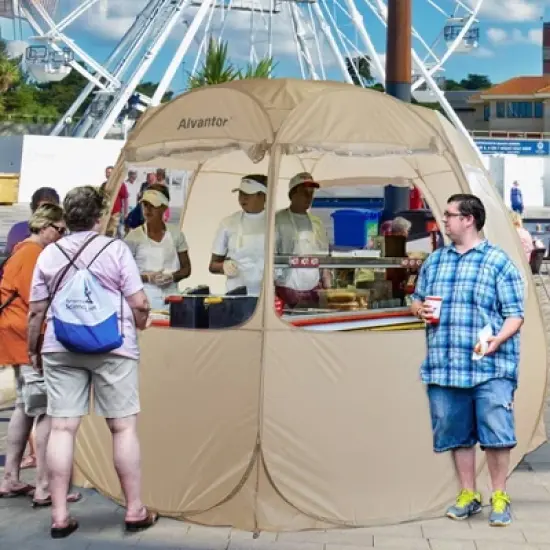 12'x12' Pop Up Portable Vendor Booth Gazebo - Alvantor image {8}