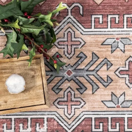 nuLOOM Kera Persian Machine Washable Indoor/Outdoor Patio Area Rug image {5}