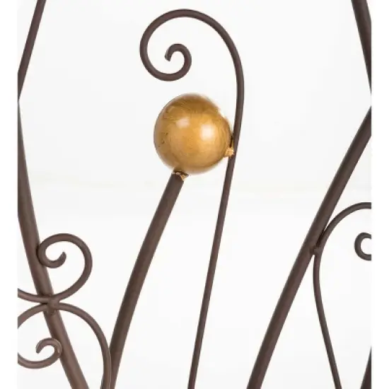 Wind & Weather Gold and Brown Abstract Metal Trellis image {1}