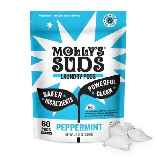 Molly's Suds Peppermint Laundry Pods - 60ct image {8}
