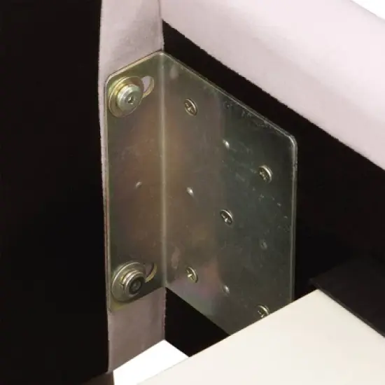 Adele Wingback Upholstered Platform Bed - Adore Decor image {8}