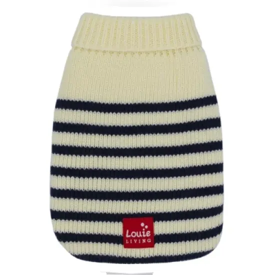 Louie Living - Dog Stripe Cardigan (Navy/White) image {4}