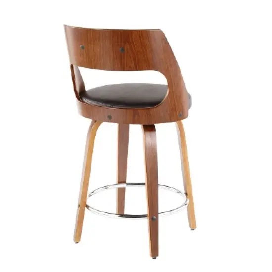 Set of 2 Cecina Upholstered Counter Height Barstools - Lumisource image {4}