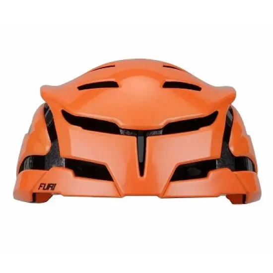 NOW FURI - Adult Aerodynamic Bicycle Helmet Orange S/M image {1}
