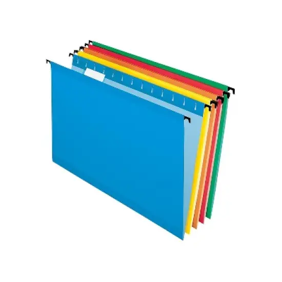 Pendaflex Poly Laminate Hanging Folders 1/5 Tab Legal Assorted 20/Box 615315ASST image {2}