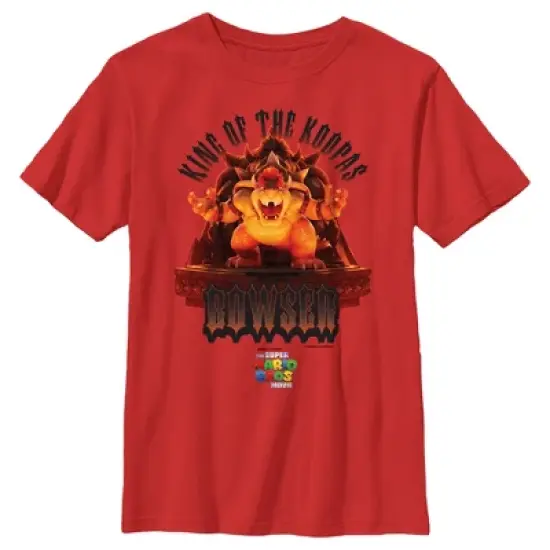 Boy's The Super Mario Bros. Movie Bowser King of the Koopas T-Shirt image {3}