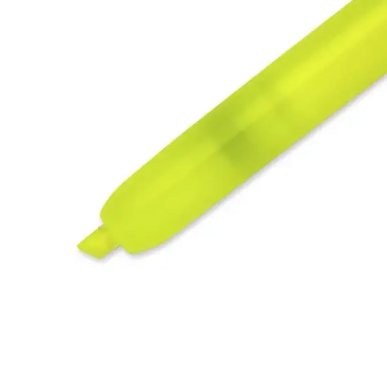 Sharpie Accent Retractable Highlighters Chisel Tip Fluorescent Yellow Dozen 28025 image {3}