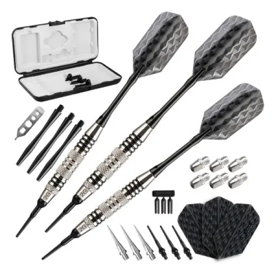Viper Bobcat Adjustable Weight Conversion Dart Set 16-19 Grams, Black Rings image {4}