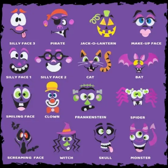 Joyfy 16 Packs Halloween Foam Craft Kit Pumpkin Decor Stickers, Halloween Party Favors School Games Gifts for Kids, Arts Activities Party Supplies image {3}