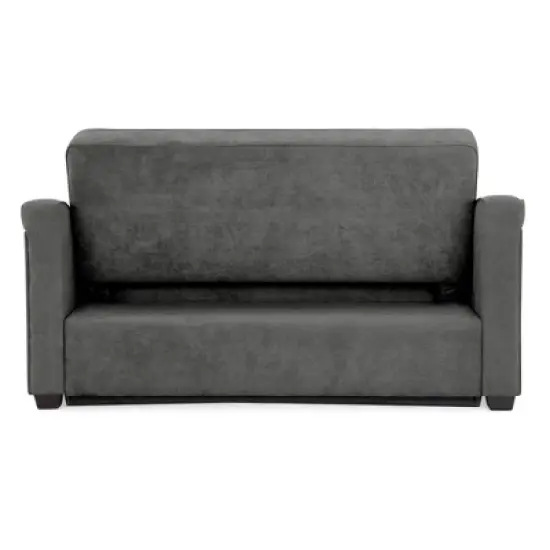 Nelson Convertible Futon Queen Sleeper Sofa Gray - Serta image {8}