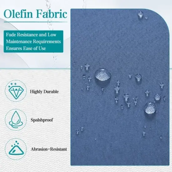 EROMMY 5 Pieces Patio Set Outdoor Furniture Sets Modern Chair Conversation Sets With Coffee Table image {7}