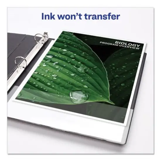 Avery Economy View Binder with Round Rings , 3 Rings, 0.5" Capacity, 11 x 8.5, White, (5706) image {4}