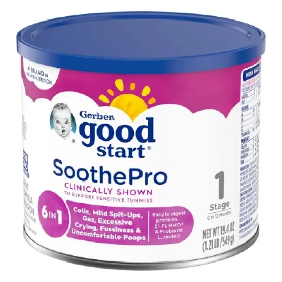 Gerber Good Start SoothePro Non-GMO Powder Infant Formula - 19.4oz image {2}
