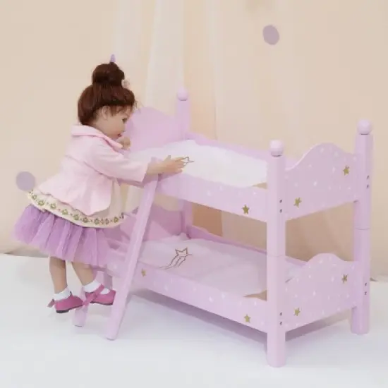 Olivia's Little World - Twinkle Stars Princess 18" Doll Double Bunk Bed image {2}