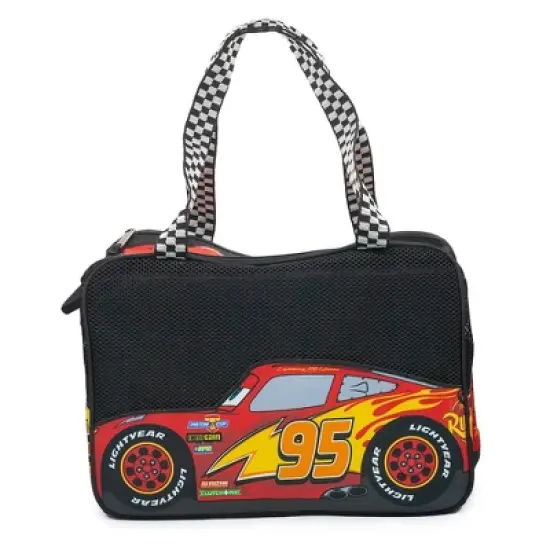 Buckle-Down Pet Carrier - Disney Cars Lightning McQueen Car image {1}