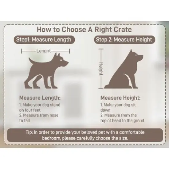 33-Inch Dog Kennel Portable Solid Wood Dog Cage image {10}