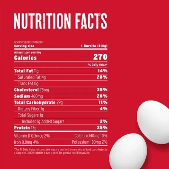 Red's Frozen Turkey Sausage Breakfast Burrito - 4oz/4ct image {11}